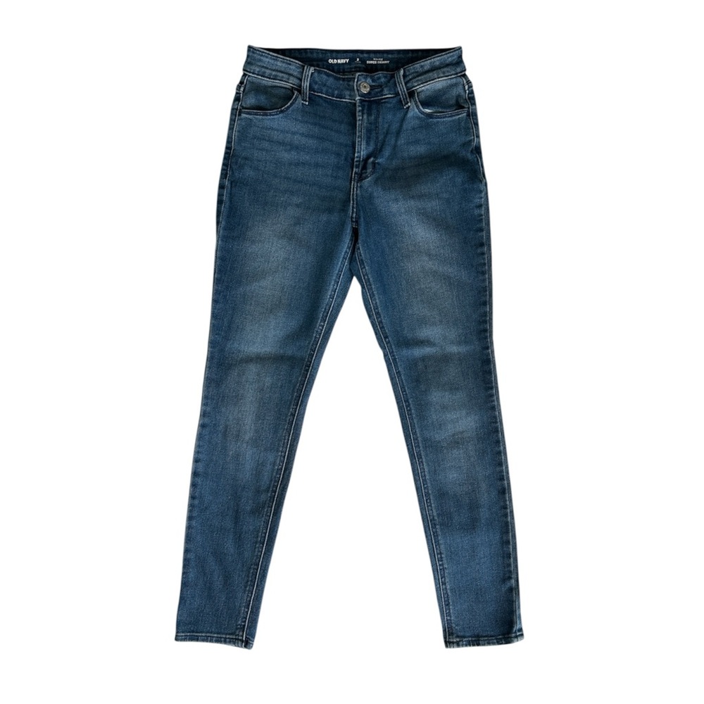 Old Navy Women's Skinny Jeans in Medium Dark Blue Size 2